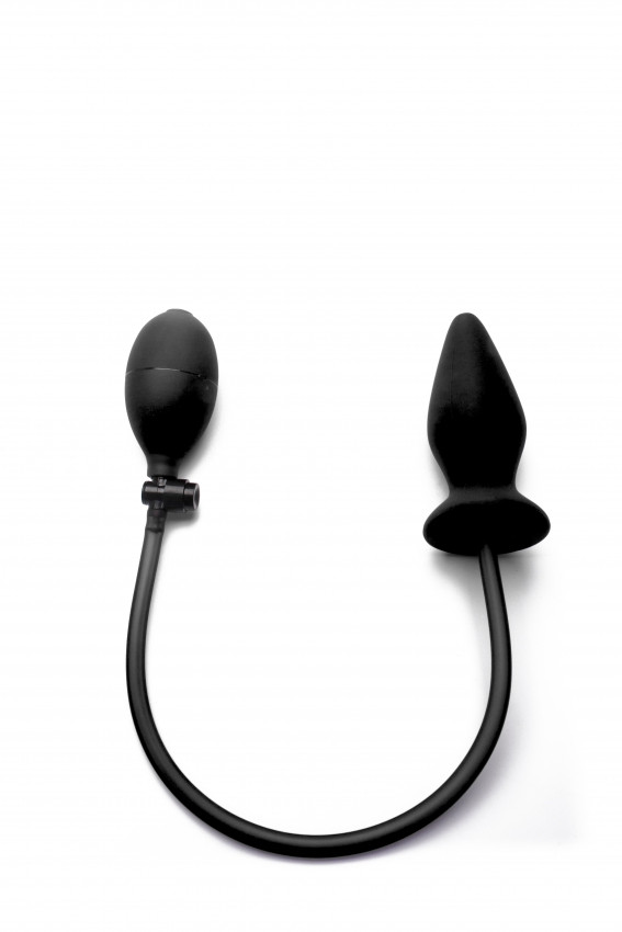 Fallo gonfiabile Inflatable Silicone Plug - Black