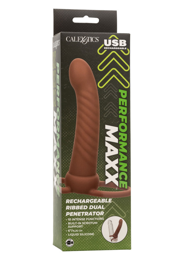 vibratore ribbed dual penetrator