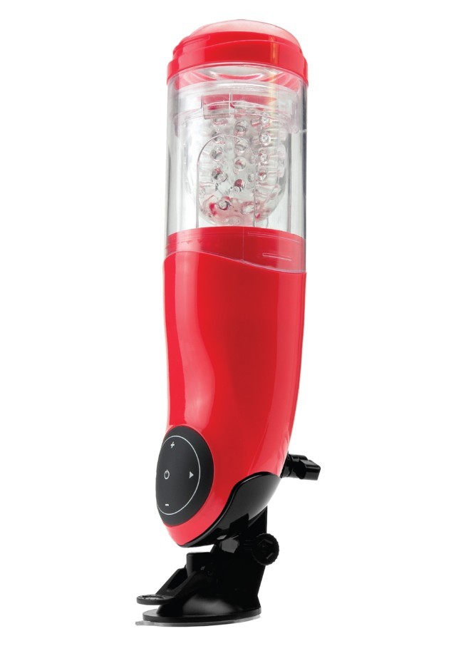 masturbatore maschile rosso automatico stimolatore per pene uomo sexy toys red
