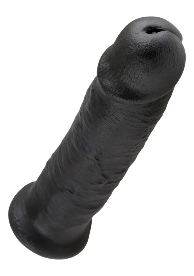 Fallo realistico Vaginale maxi dildo con ventosa king cock 10 nero big xxl