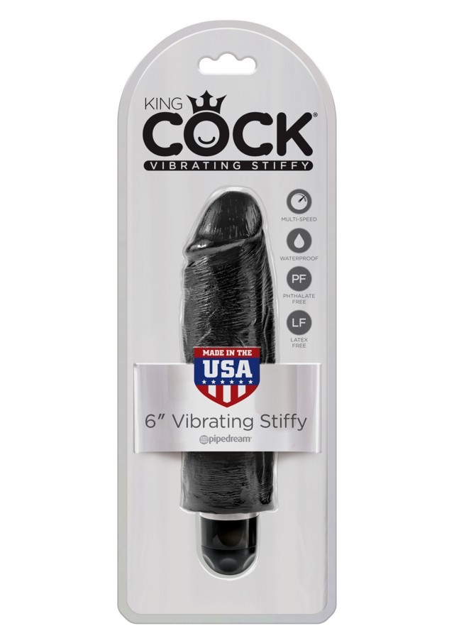 Vibratore realistico  king cock black 6