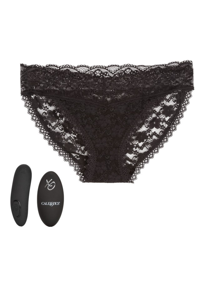 Slip vibrante in pizzo con telecomando L/XL